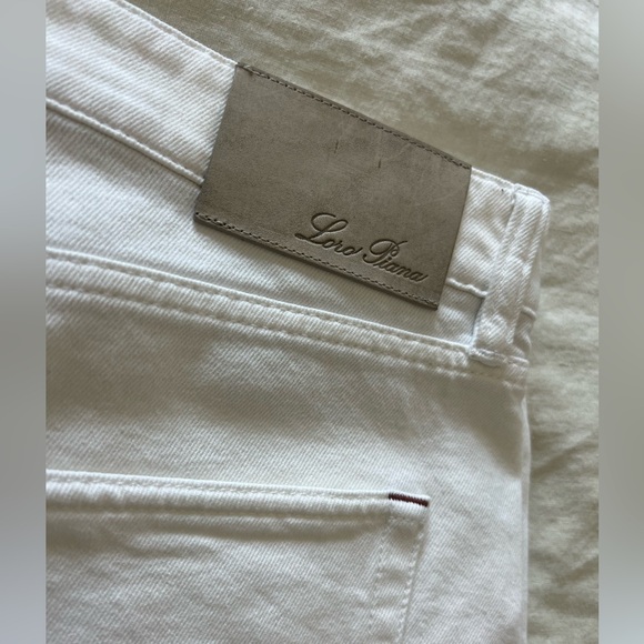 Lori Piana White Cotton Pant - Picture 2 of 4
